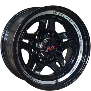 16" K1 16X8.5 6H114.3 ET-15 GLOSSY BLACK ML 4X4 SPORT RIM