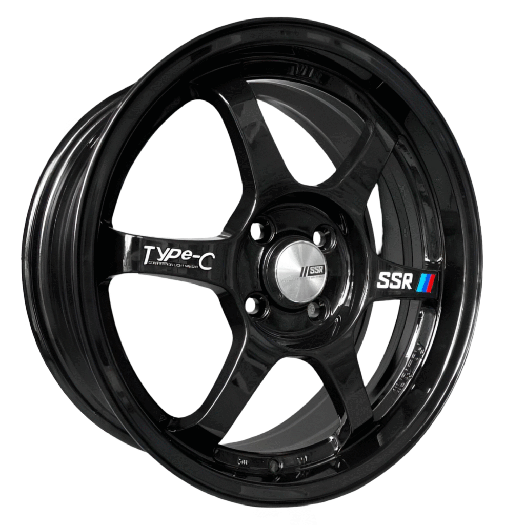 15" VLF60 15X7 4H114.3 ET40 CB73.1 GLOSSY BLACK SPORT RIM