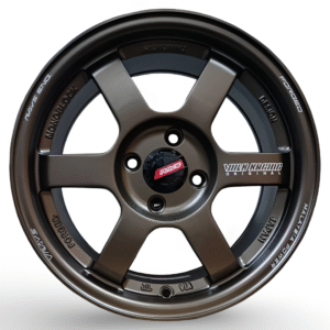 SPORT RIM  FLOW FORMING 657SN (TE37) (VRAYS) 15X6.5/7JJ 4H100/114.3 ET40 73.1 GLOSSY BLACK MW