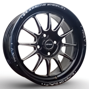 GAIA RACING 15X7 4H100 ET38 73.1 GLOSSY BLACK/MILLED/M.W