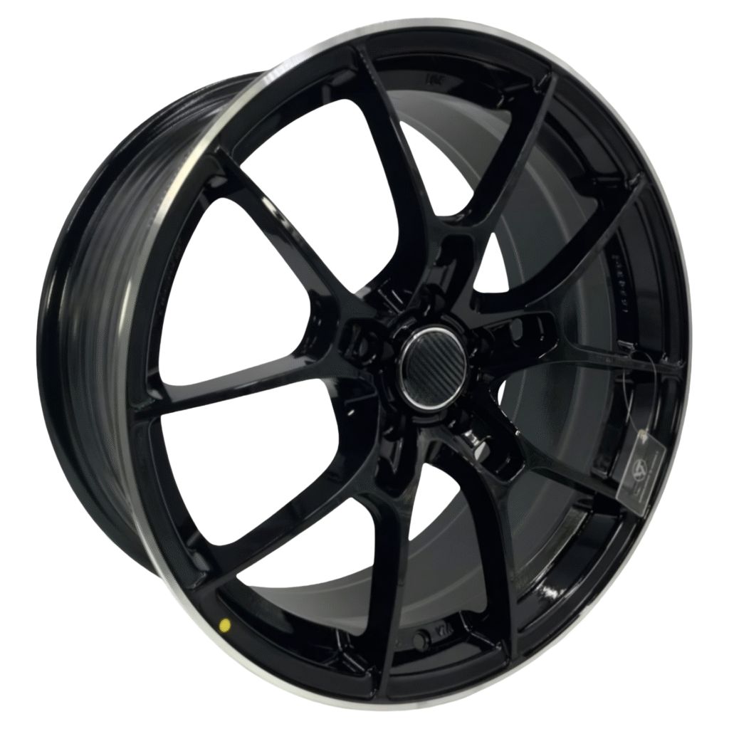 17" ULF09 (F/F) 17X7.5 5H100 ET40 CB73.1 GLOSSY BLACK ML (ADJQLB)SPORT RIM  ALZA ,AVANZA